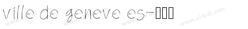 ville de geneve es字体转换